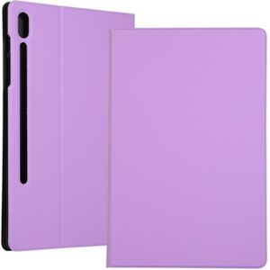 Voor Samsung Galaxy Tab S8 Ultra Elasticity Lederen Tablet Case met Houder (Purple)