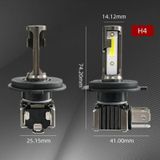 2 PCS M2 H4 DC9-36V 9.2W 6000K 1000LM Auto LED Koplamp Lampen