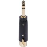 LZ1165G 6.35mm Stereo Male Naar XRL Vrouwelijke Audio Adapter Microfoon Stereo Luidspreker Connector