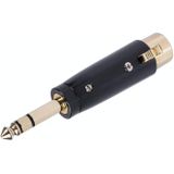 LZ1165G 6.35mm Stereo Male Naar XRL Vrouwelijke Audio Adapter Microfoon Stereo Luidspreker Connector