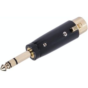 LZ1165G 6.35mm Stereo Male Naar XRL Vrouwelijke Audio Adapter Microfoon Stereo Luidspreker Connector