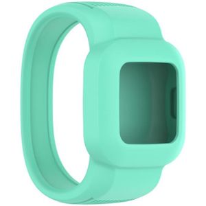 Voor Garmin Vivofit JR3 No Buckle Silicone Pure Color Replacement Horlogeband  Maat:S(Teal)