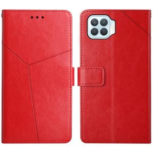 Voor Oppo F17 Pro y Stitching Horizontal Flip Leather Phone Case