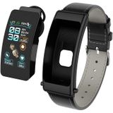 K50 1 08 inch leren band oortelefoon afneembaar IP67 waterdicht smartwatch ondersteuning Bluetooth-oproep