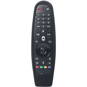 Geschikt voor LG Smart TV Remote Control Beschermhoes AN-MR600 AN-MR650a Dynamic Remote Control Siliconen case(Zwart)