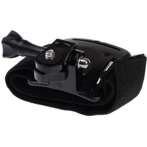 Arm Klittenband Riem / Polsriempje waterdetectie + Houder voor Xiaomi Xiaoyi Sport Camera (zwart)
