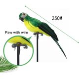 25cm simulatie Parrot simulatie Macaw tuinbouw decoratie (blauw)