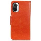 Voor Xiaomi Poco F3 Nappa Textuur Horizontale Flip Lederen Hoesje met Houder & Kaart Slots &Portemonnee (Oranje)