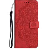 Voor Xiaomi Redmi 12C Mandala relif flip lederen telefoonhoes