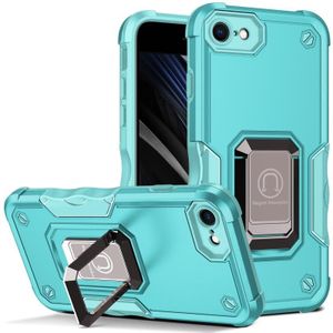 Ringhouder Antislip Armor Phone Case voor iPhone SE 2020 / 8/7 (Mint Green)
