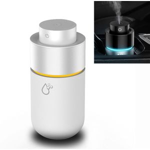 Auto mini luchtbevochtiger Luchtzuiveraar Luchtbevochtiger USB aromatherapie Deodorization (wit)