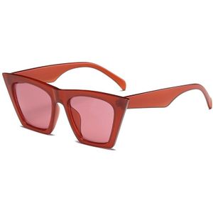 Mannen Vrouwen Cat Eyes Kleur Frame Lens UV400 Beschermende zonnebril