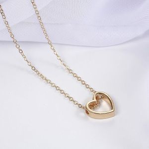 Mode ketting hart design holle eenvoudige ketting (goud)