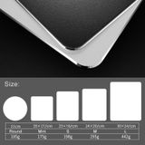 Circle Shape Aluminium Alloy Dubbelzijdige Non-slip Mat Desk Muismat