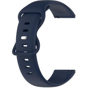 For Amazfit GTR 3 pro 22mm Silicone Solid Color Watch Band(Navy Blue)