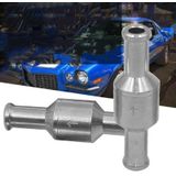 Auto aluminiumlegering benzine brandstof terugslagklep  grootte: M10 (zilver)