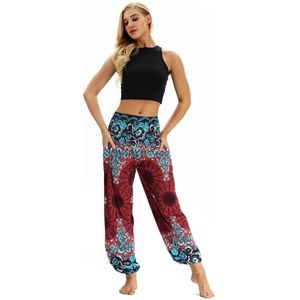 Women Gedrukt Sports Losse Yoga Broek (Kleur: Grootte Grootte: YCI014)