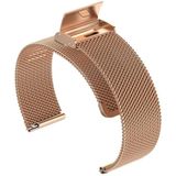 Voor ID205 / opzettelijk SW021 19mm roestvrij staal Milanese Watch Band (Rose Gold)