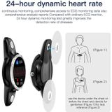 X3 1 3 inch TFT kleurscherm kiststicker slimme horloge  ondersteuning ECG/hartslagbewaking  stijl: rode siliconen horlogeband