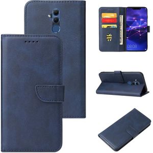 For Huawei Mate 20 Lite Calf Texture Buckle Horizontal Flip Leather Case with Holder & Card Slots & Wallet(Blue)