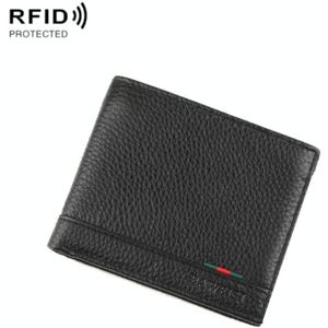 Baweisi A-6513-1 Mannen Casual Korte RFID Wallet Multifunctionele kaarthouder