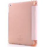 Voor iPad Air 2 Airbag Horizontale Flip Lederen Behuizing met drievoudige houder & penhouder(roze)