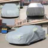 PVC anti-stof Sunproof hatchback auto cover met waarschuwings stroken  geschikt voor Auto's tot 4 5 m (177 inch) in lengte