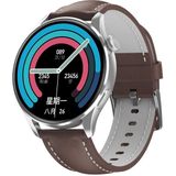 Q3 Max 1 36 inch kleurenscherm Smart Watch  lederen band  ondersteuning voor hartslagmeting / bloeddrukmeting