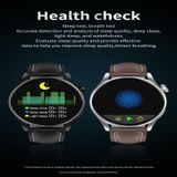 Q3 Max 1 36 inch kleurenscherm Smart Watch  lederen band  ondersteuning voor hartslagmeting / bloeddrukmeting