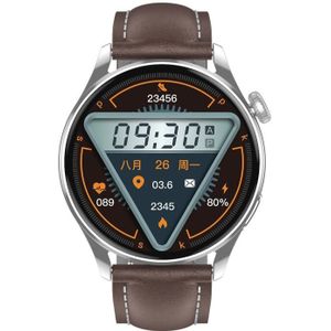 Q3 Max 1 36 inch kleurenscherm Smart Watch  lederen band  ondersteuning voor hartslagmeting / bloeddrukmeting