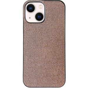 Voor iPhone 15 Effen kleur diamant TPU telefoonhoesje (ros goud)