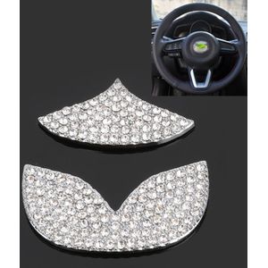 Universele auto stuurwiel Diamond decoratieve stickers voor Mazda