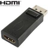 Display Poort mannetje naar HDMI vrouwtje Adapter(zwart)