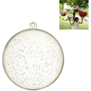 Hoge transparante kerst plastic holle ronde bal raam decoratie mall opknoping bal  grootte: 35cm