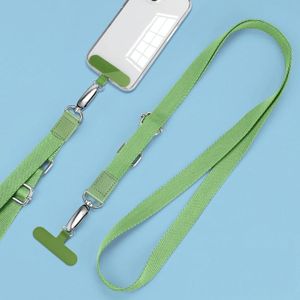 Mobiele telefoon Messenger Lanyard verstelbare brede hangende nekband (Matcha groen)