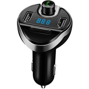 T20 Auto FM-zender Handsfree Car Kit Audio-ontvanger voor Muziek LCD MP3-speler Dual USB Auto Charger