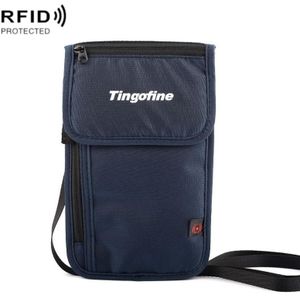 Tingofine YT5 Multifunctioneel Reispaspoort RFID Anti-diefstal Documententas Waterdichte Paspoorthouder (Koningsblauw)