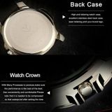 Yazole 350 Three-Eyes Men Sports Horloge Quartz Horloge (Black Lade Black Riem)