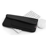 Draagbare stofdichte Cover opbergtas voor Apple Magic Mouse 2 en magische toetsenbord 2 (zwart)