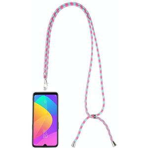 Universele gemengde kleur mobiele telefoon lanyard (roze blauw)