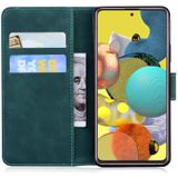 Voor Samsung Galaxy A71 5G Tiger Embossing Pattern Horizontale Flip Lederen Case met Holder & Card Slots & Wallet(Groen)