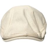 Retro Forward Cap Linnen Cap Lente- en Zomerbaret (Beige)