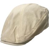 Retro Forward Cap Linnen Cap Lente- en Zomerbaret (Beige)