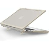 TPU + PC Two-Color Anti-Fall Laptop Beschermhoes Voor MacBook Pro 16.2 Inch A2485 2021 (Khaki)