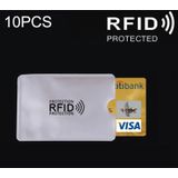 10 stuks aluminiumfolie RFID blokkeren Credit Card ID Bank Card Case Card houder Cover  grootte: 9.1 * 6 3 cm