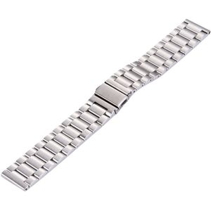 Voor Samsung Gear S2 Classic Smart Watch vlinder gesp 3 kralen roestvrij staal Watchband(zilver)