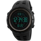 SKMEI sporthorloge 1251 mannen modieuze buiten 50m waterdicht digitaal horloge met PU Watchband(Grey)