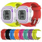 Voor Garmin Forerunner 10 / 15 vrouwelijke stijl siliconen sporthorlogeband