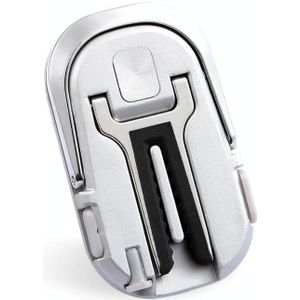 3 stuks creatieve auto telefoon houder auto multifunctionele air outlet navigatie ring beugel (zilver)