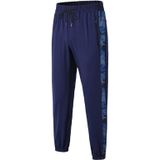 Loose Sports Camouflage Stretch Quick Drying Casual Leggings (Kleur: Navy Size:XXL)